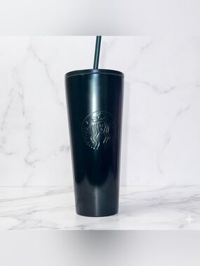 Starbucks Venti 24oz Ombré Stainless Steel Tumbler Midnight Green to Black NWT